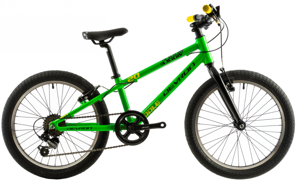 Bicicleta copii Devron Riddle K1.2 254 mm verde galben 20 inch 254