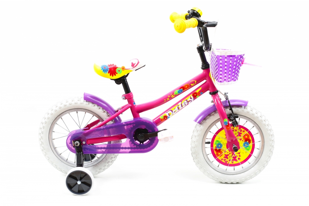 Bicicleta copii Dhs 1402 roz 14 inch - 2