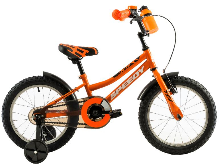 Bicicleta copii Dhs 1403 portocaliu aprins 14 inch DHS imagine noua responsabilitatesociala.ro