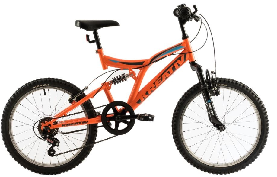 Bicicleta copii Kreativ 2041 portocaliu aprins 20 inch 2041 imagine 2022 protejamcopilaria.ro
