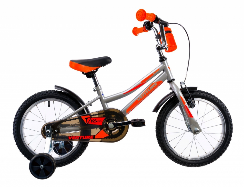 Bicicleta copii Venture 1617 gri 16 inch 1617 imagine 2022 protejamcopilaria.ro