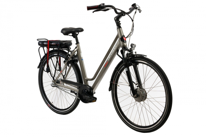 Bicicleta electrica Devron 28122 M gri 28 inch Devron imagine noua