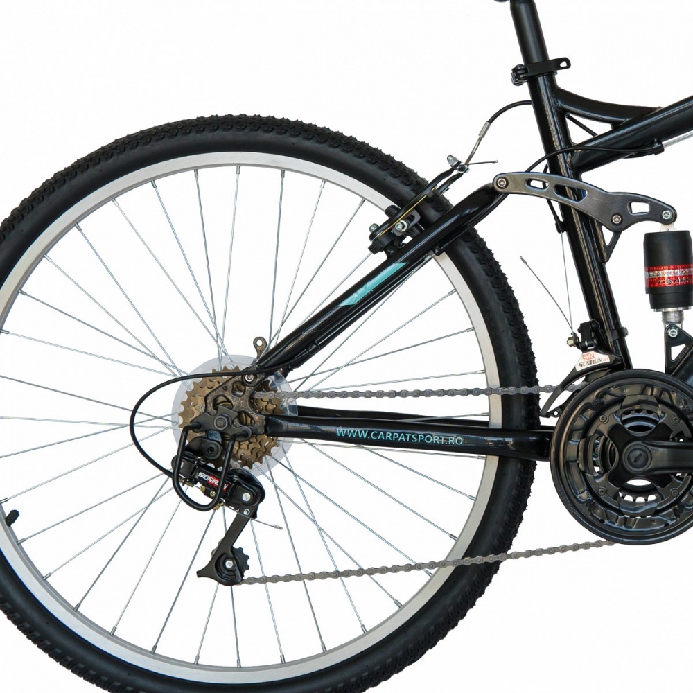 Bicicleta Mtb Velors 2660A roata 26 frana V-Brake negruportocaliu