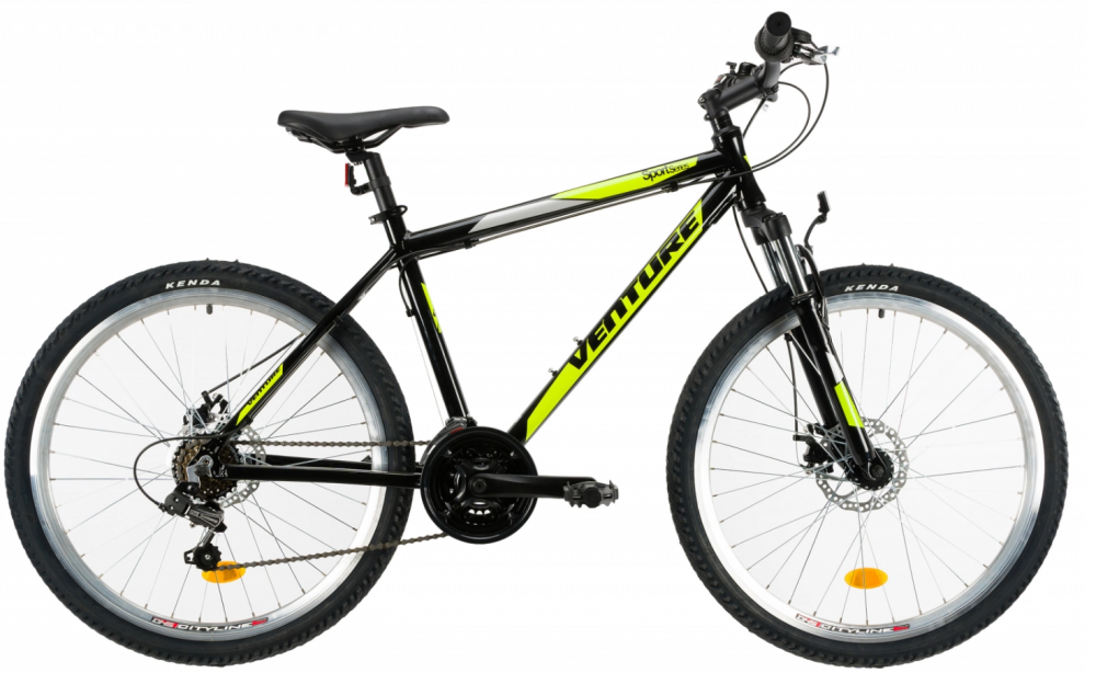 Bicicleta Mtb Venture 2621 M negru galben 26 inch nichiduta.ro imagine noua
