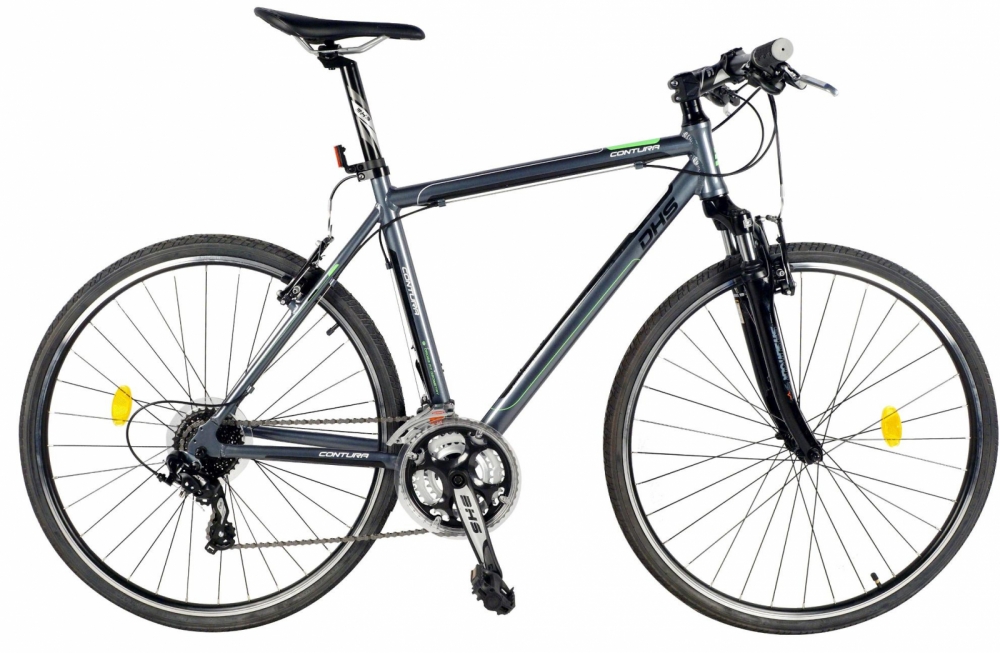 Bicicleta oras Contura 2865 L 530mm griverde 28 inch DHS imagine noua responsabilitatesociala.ro