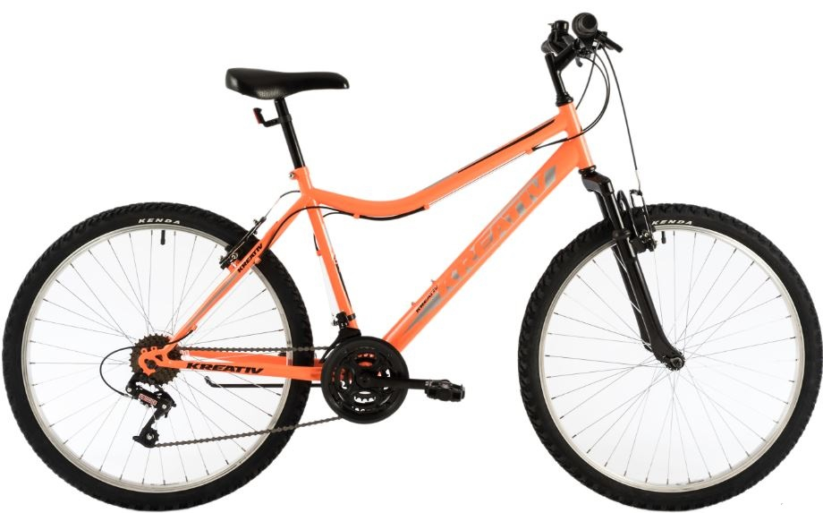 Bicicleta oras Kreativ 2604 M portocaliu negru 26 inch Kreativ imagine noua