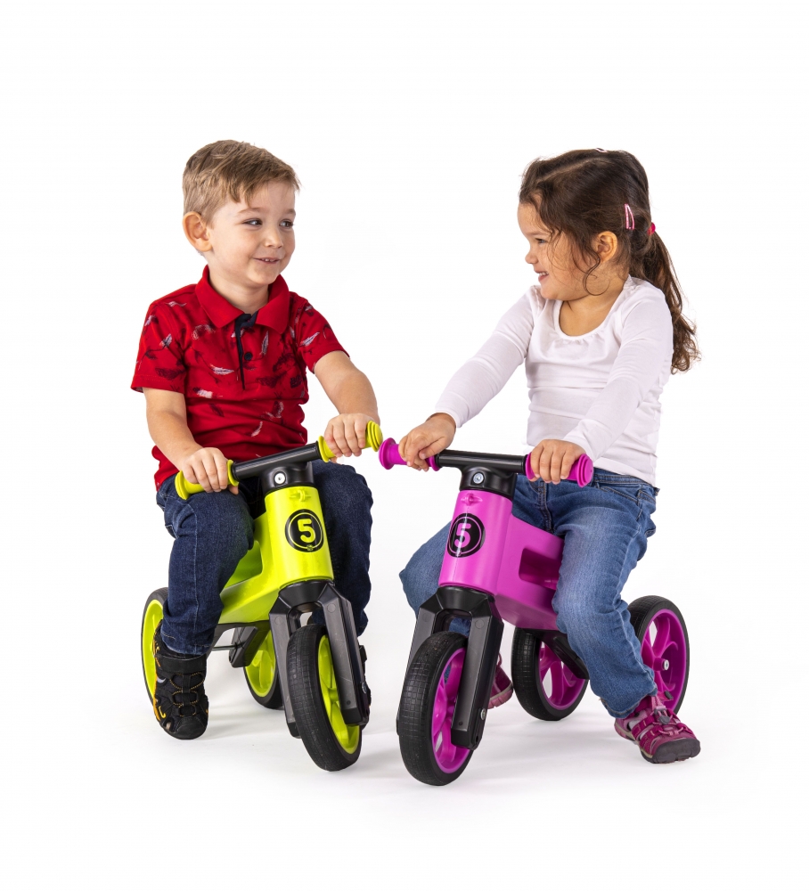 Bicicleta fara pedale 2 in 1 Funny Wheels Rider SuperSport Lime - 6