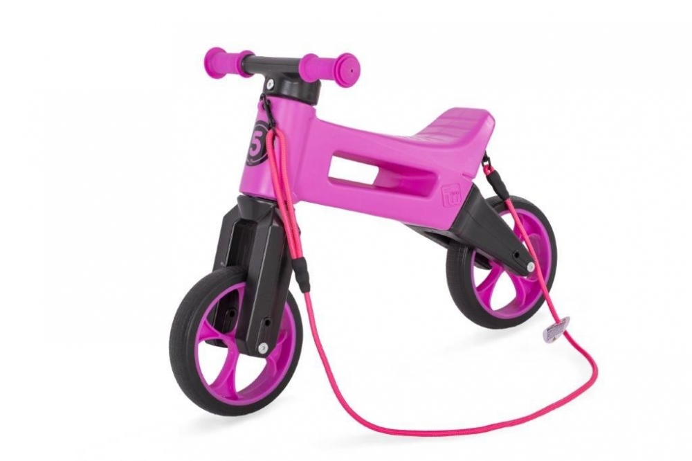 Bicicleta fara pedale 2 in 1 Funny Wheels Rider SuperSport Violet - 3