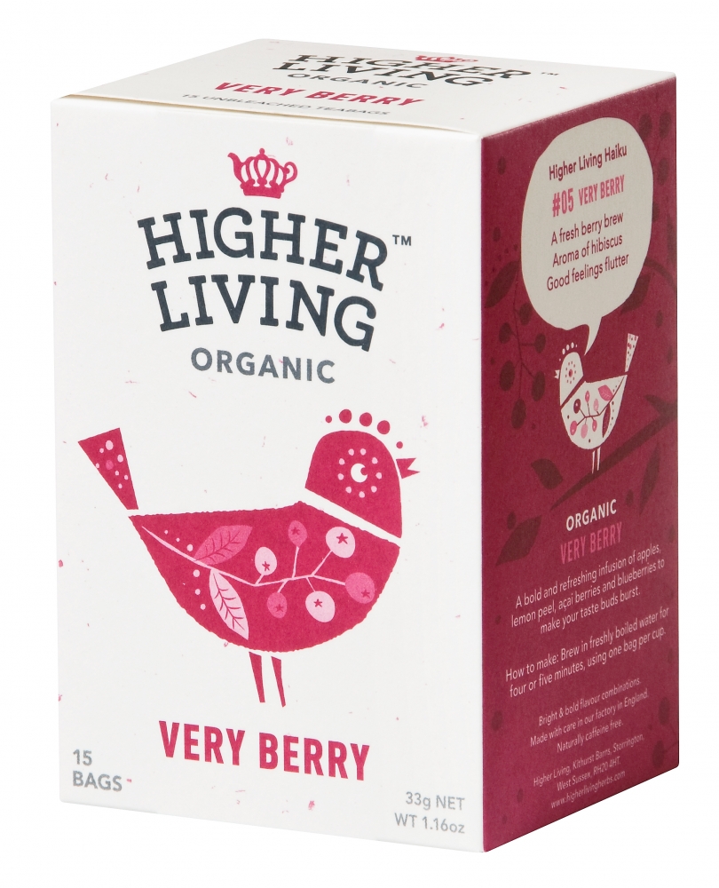 Ceai de fructe very berry eco 15 plicuri Higher Living