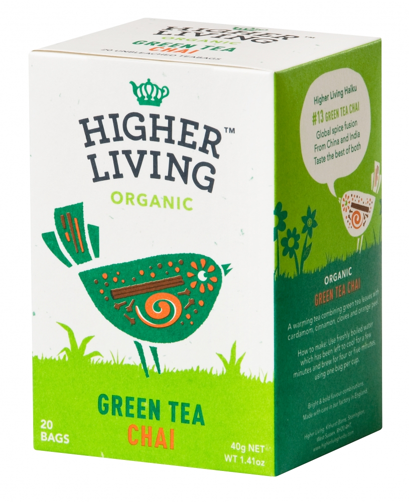 Ceai verde chai eco 20 plicuri Higher Living