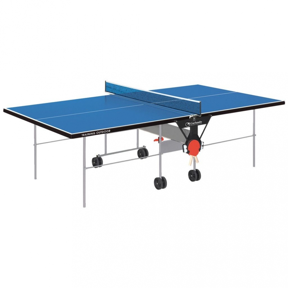 Masa de tenis garlando training outdoor-indoor albastra