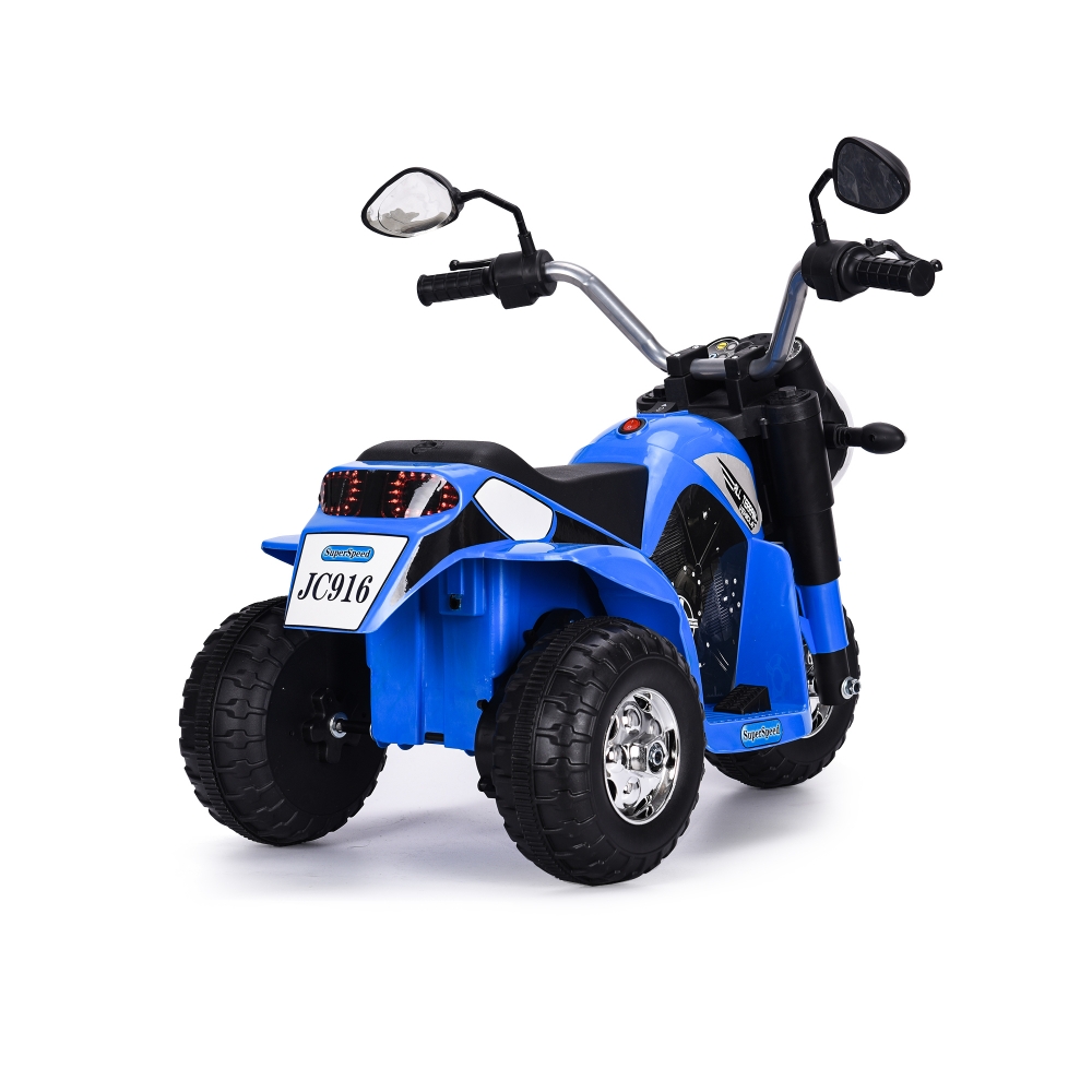 Motocicleta electrica cu scaun din piele Nichiduta Mini 6 volti Blue - 2