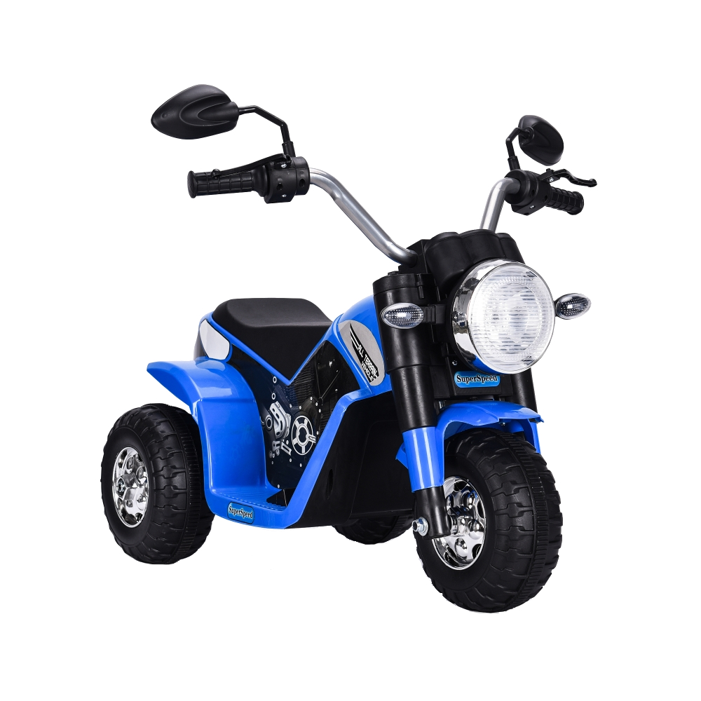 Motocicleta electrica cu scaun din piele Nichiduta Mini 6 volti Blue - 4