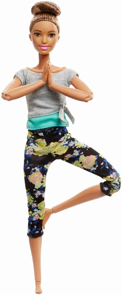 Papusa Barbie mereu in miscare yoga style