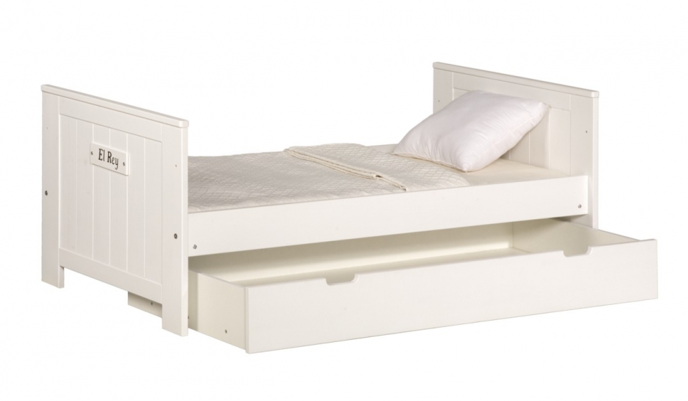Pat copii pinio blanco 70x160 cm lemn de pin alb