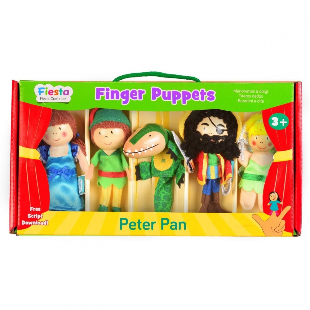 Set 5 marionete pentru deget Peter Pan Fiesta Crafts
