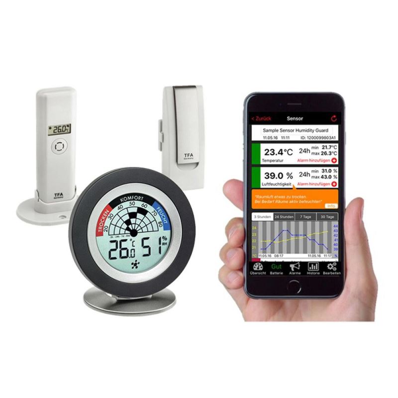 Sistem meteo SmartHome cu senzori wireless si comunicare cu smartphone WEATHERHUB - 1 | YEO