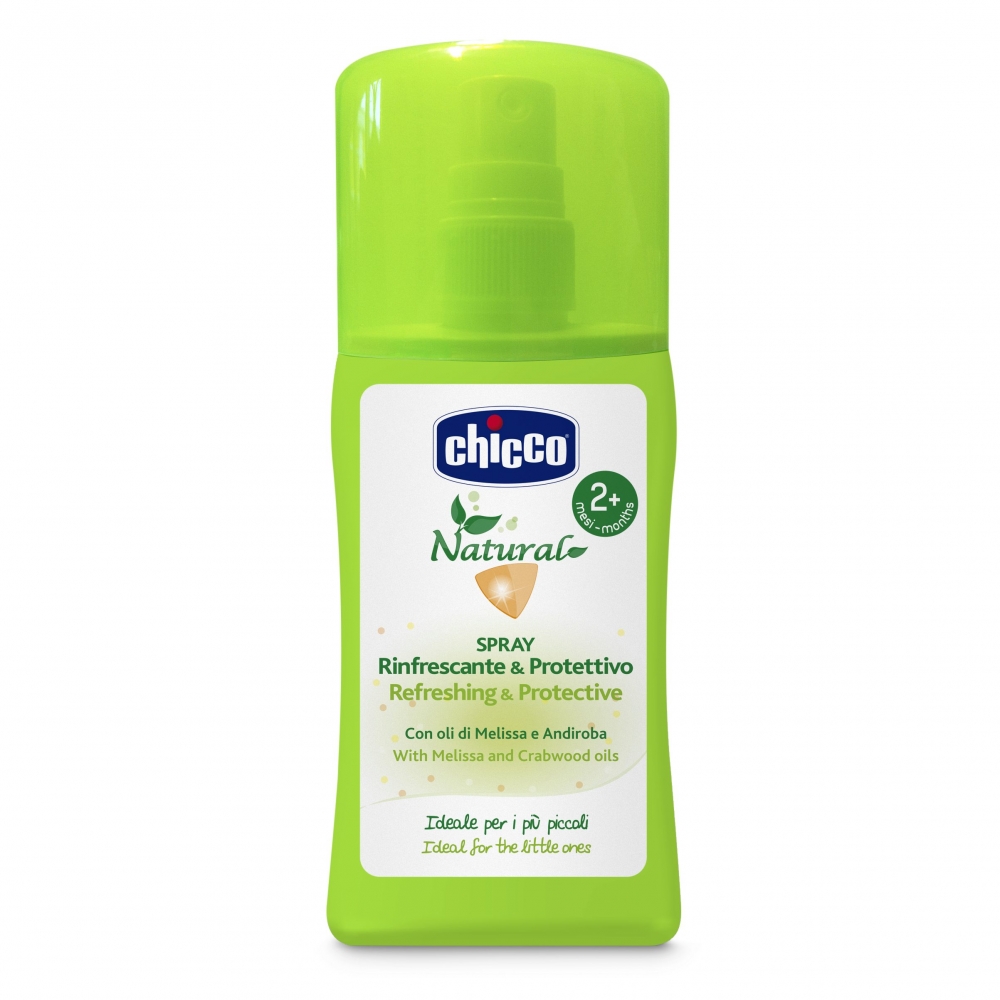 Spray revigorant Chicco pentru protectie naturala ulei melissa si andiroba 100ml 2luni+ 100ml imagine noua responsabilitatesociala.ro