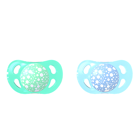 Suzete mini 0-6 luni pastel blue green twistshake