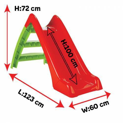 Tobogan Pilsan Primul meu tobogan Funny Slide RosuVerde