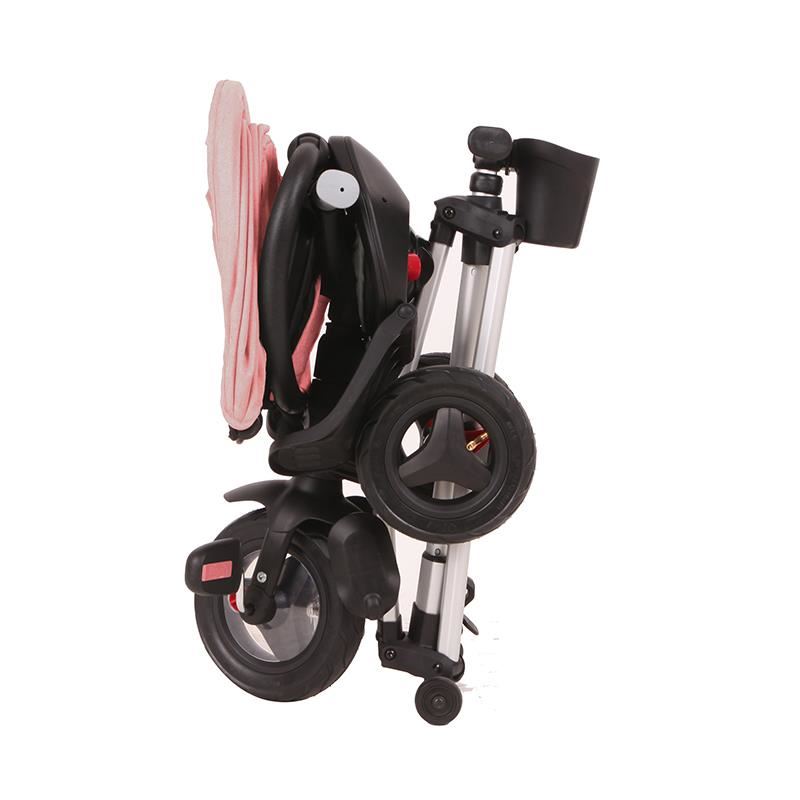 Tricicleta ultrapliabila cu roti Eva Qplay Nova roz nichiduta.ro