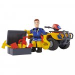 ATV Simba Fireman Sam Mercury Quad cu figurina Sam si accesorii