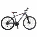 Bicicleta Mtb-Ht 26 Carpat Montana C2699A cadru auminiu culoare gri/rosu