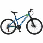 Bicicleta Mtb-Ht 26 Carpat Thunder C2654A cadru aluminiu culoare albastru/alb
