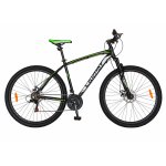 Bicicleta Mtb-Ht 29 Carpat Wrangler C2955B cadru aluminiu culoare negru/verde