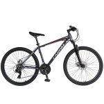 Bicicleta de munte Carpat C2670A roata 26 cadru aluminiu 21 viteze gri/rosu