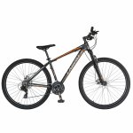 Bicicleta de munte Carpat C2970A 29 cu cadru aluminiu 21 viteze negru/portocaliu