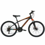 Bicicleta de munte Velors 2410A 24 frana disc 21 viteze negru/portocaliu