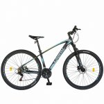 Bicicleta hidraulica Mtb-Ht Carpat C2969H 29 aluminiu frane hidraulice disc Shimano 21 viteze negru/turquoise