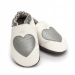 Pantofi cu talpa moale Liliputi Silver Love XL 15 cm