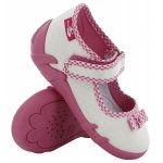 Pantofi fete cu aspect stralucitor cu fundita cu scai din material textil marime 19 (12,2 cm)