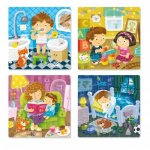 Puzzle 4 in 1 Activitatile zilnice 12, 16, 20, 24 piese