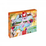 Puzzle tactil La gradina zoologica 20 de piese Janod J02774