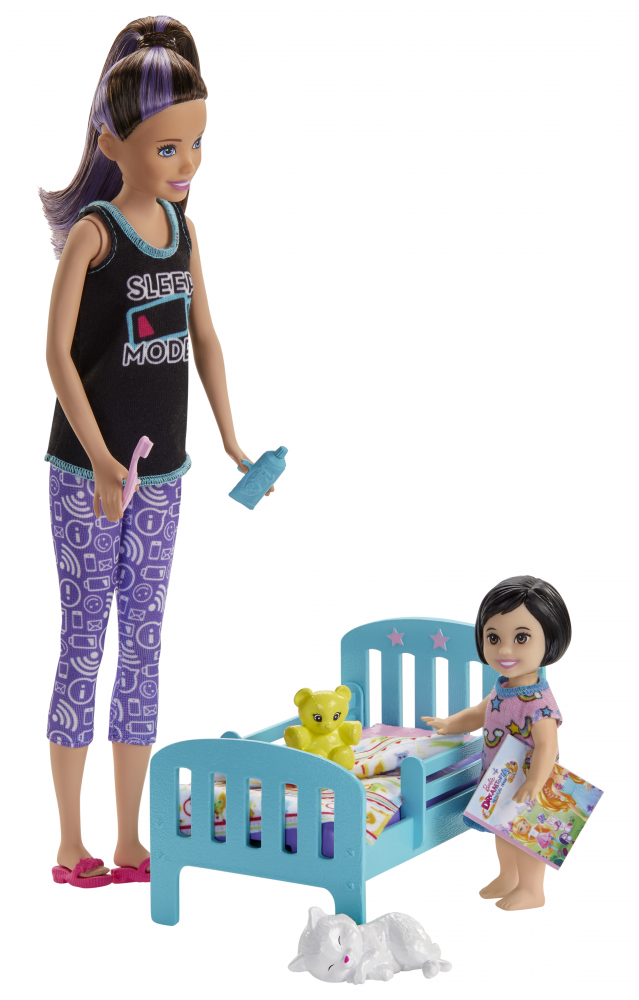 Set Barbie by Mattel Family Skipper Mergem la nani