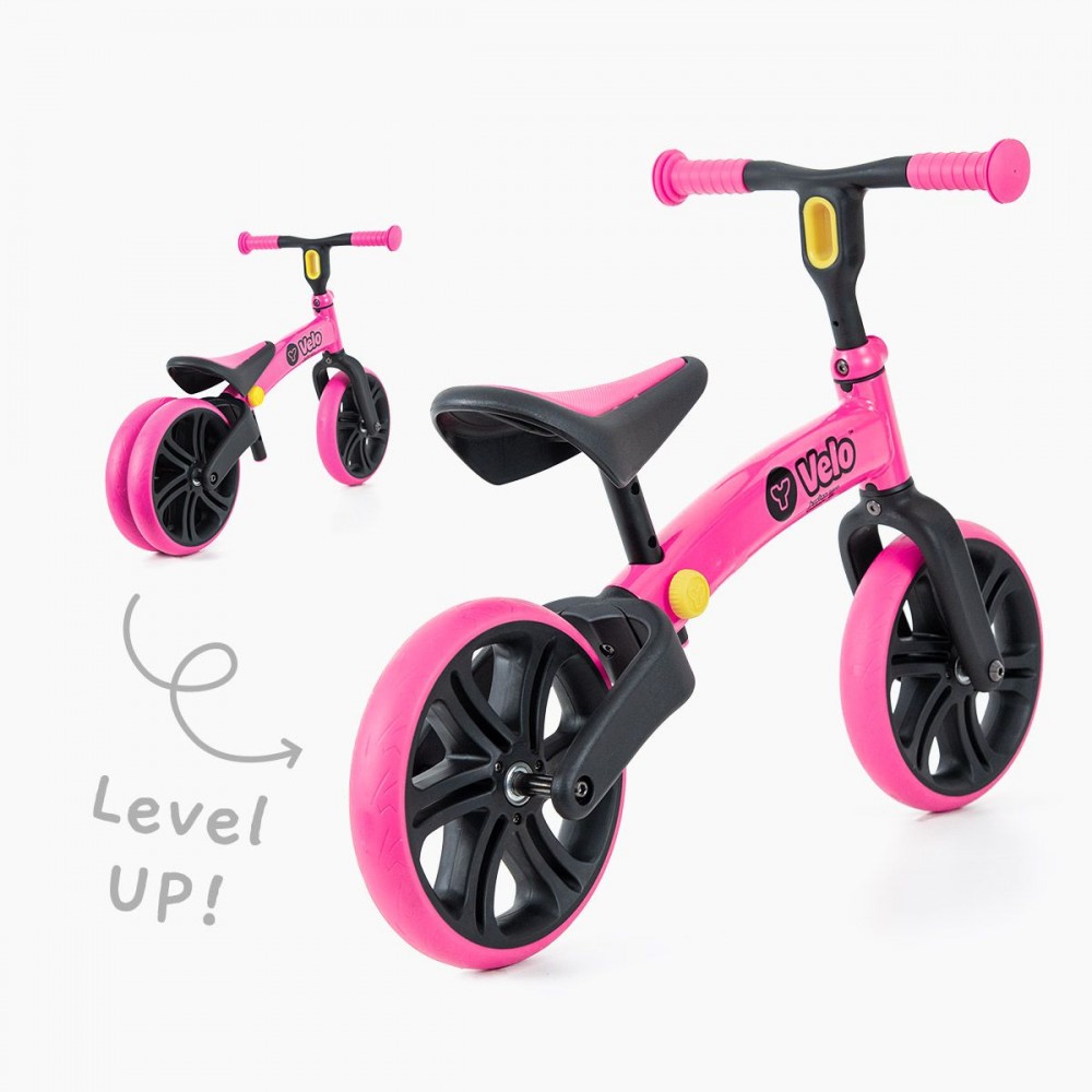 Bicicleta fara pedale Y Volution Y Velo Junior pink