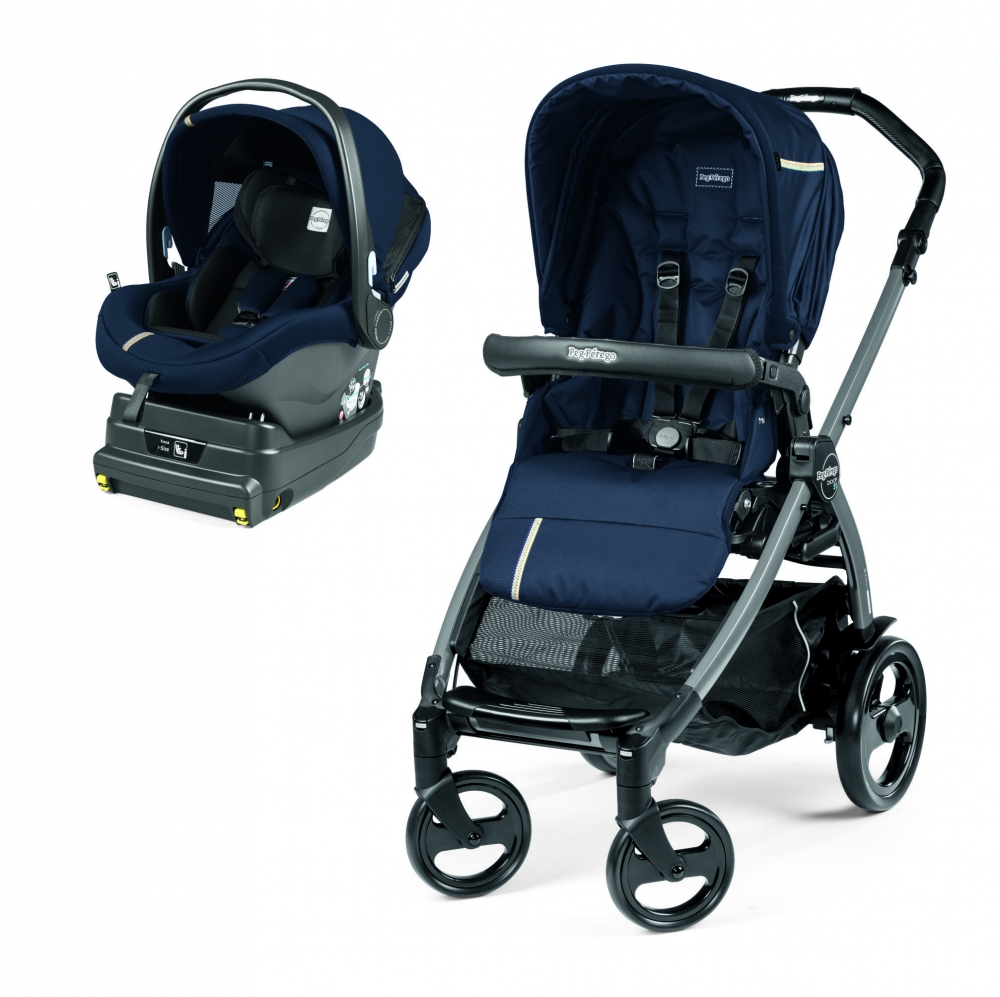 Carucior 2 in 1 peg perego book 51 titania i-size class navy 0 - 22 kg