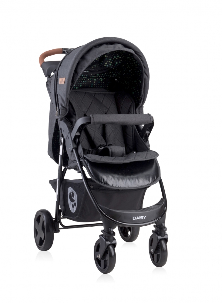 Carucior sport daisy cu husa de picioare black circles