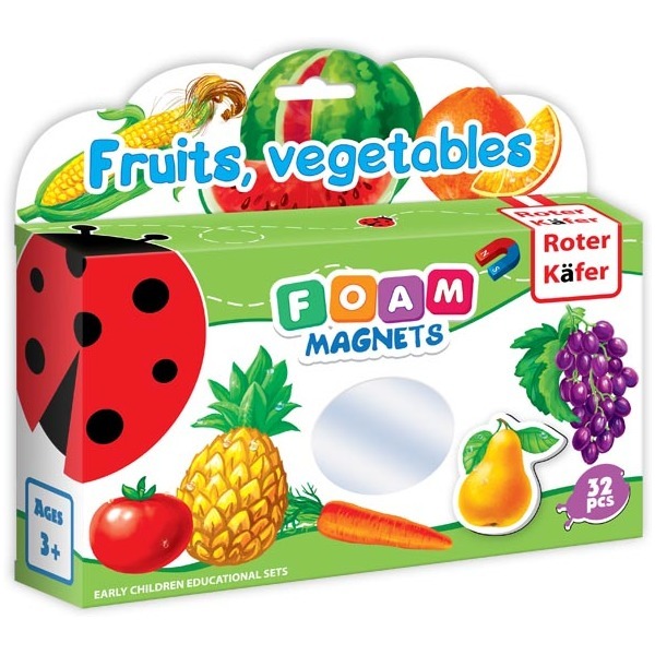 Joc educativ lumea in magneti fructe si legume Roter Kafer
