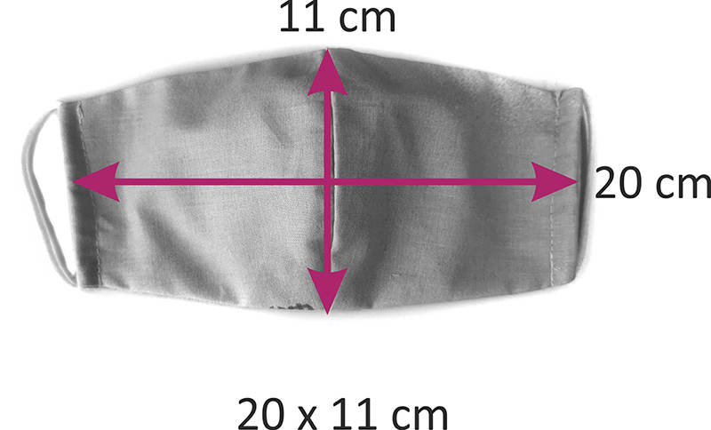 Masca faciala din bumbac reutilizabila 2 straturi cu buline culoare roz