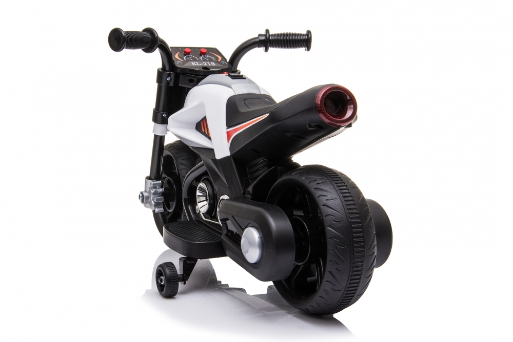 Motocicleta electrica nichiduta 6v cu roti ajutatoare si lumini led white
