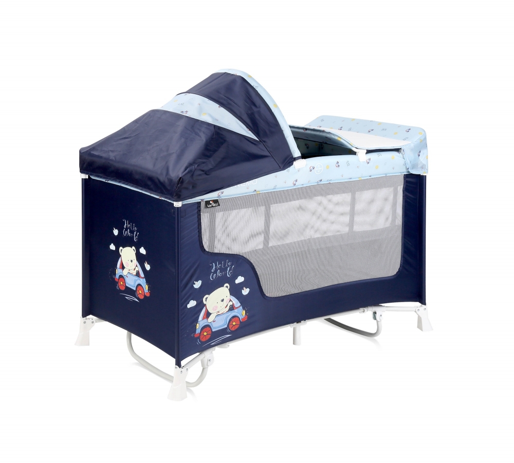 Patut pliabil San Remo Rocker 2 nivele si accesorii Blue Bear