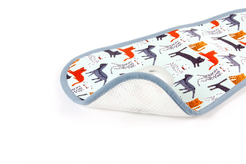 Protectie antitranspiratie pentru carucior bumbac organic pisici