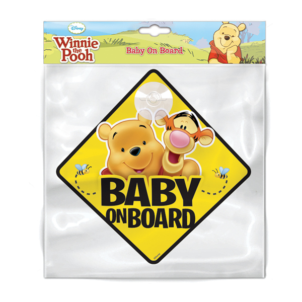 Semn de avertizare Baby on Board Winnie the Pooh Seven SV9625 accesorii imagine 2022