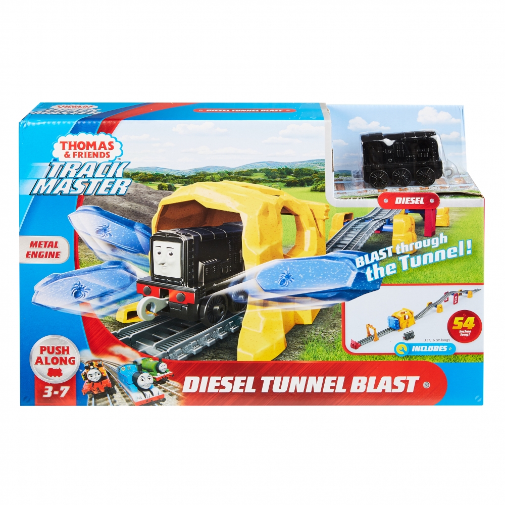 Set Fisher Price by Mattel Thomas and Friends Diesel Tunel Blast sina cu locomotiva
