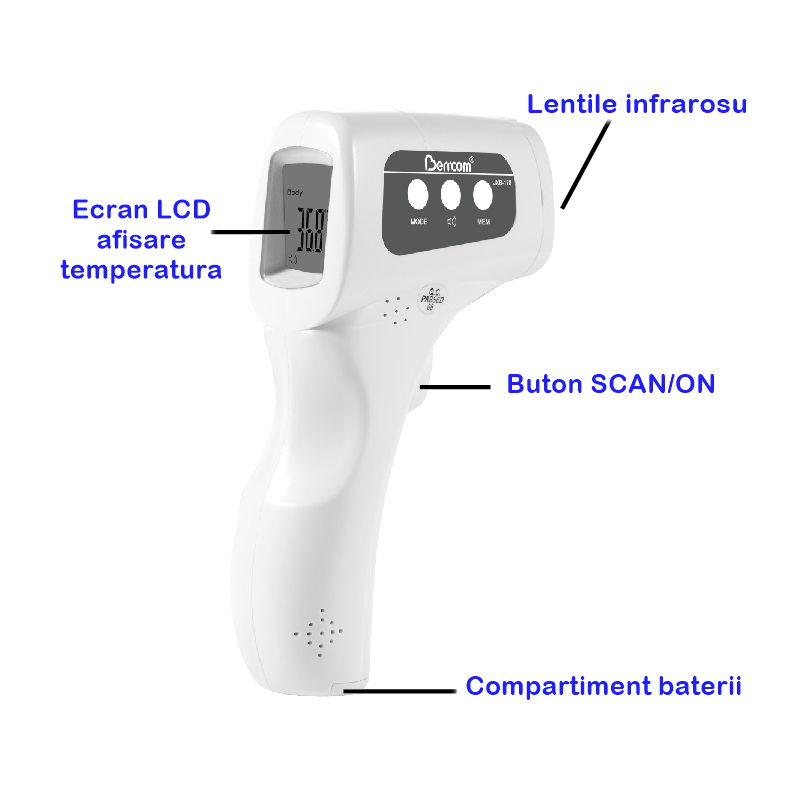 Termometru non contact cu infrarosu Berrcom