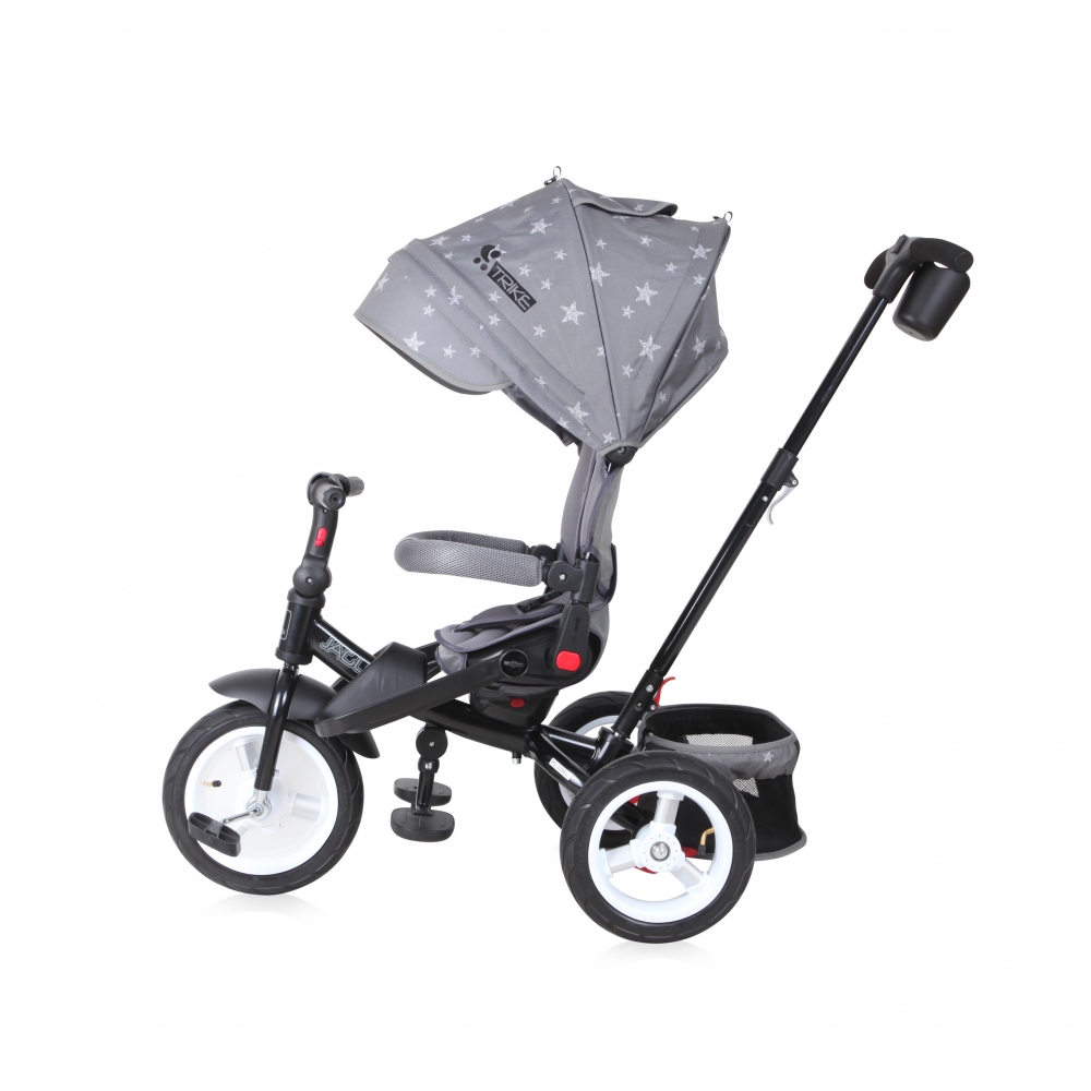 Tricicleta jaguar air multifunctionala 4 in 1 wheels grey stars